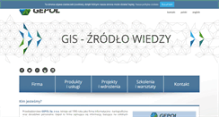 Desktop Screenshot of gepol.com.pl
