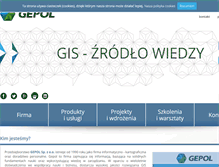 Tablet Screenshot of gepol.com.pl